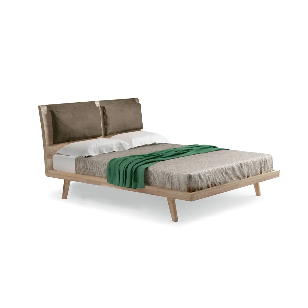 Letto Stoccolma Le Fablier in rovere lavato bianco, scontornato