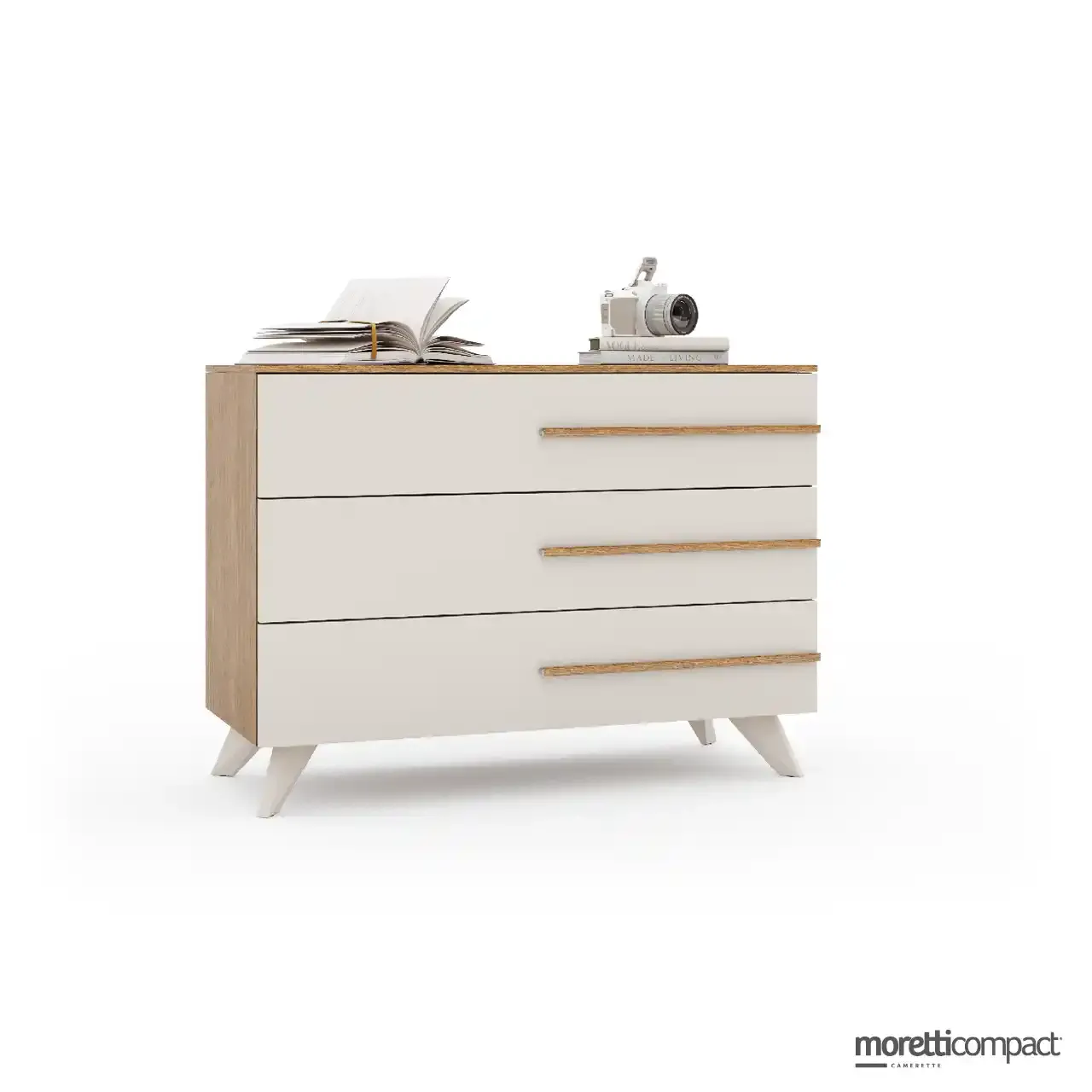 Comò Squarebox Moretti Compact con supporti Queen
