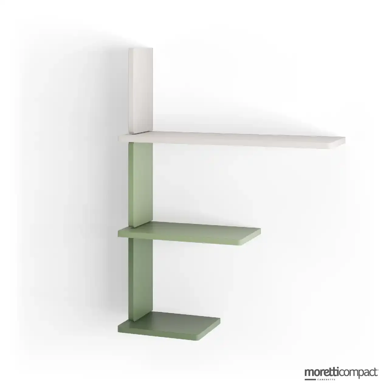 Mensole Warp Moretti Compact in composizione verticale