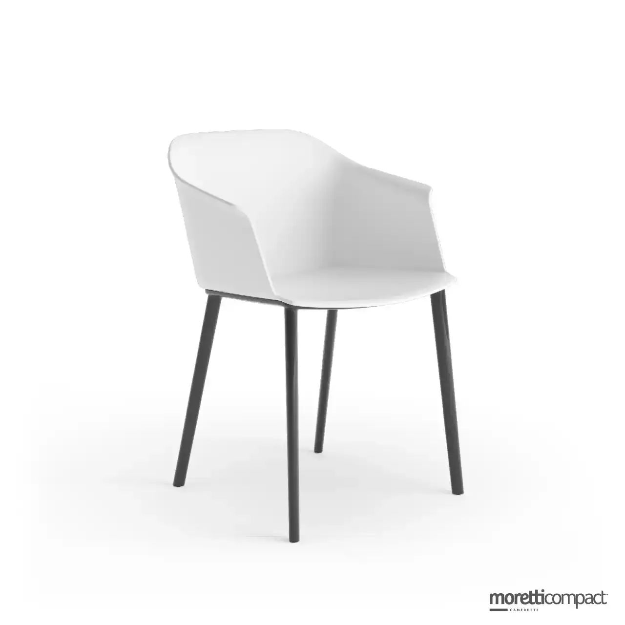 Poltroncina Mirò Moretti Compact con base nera