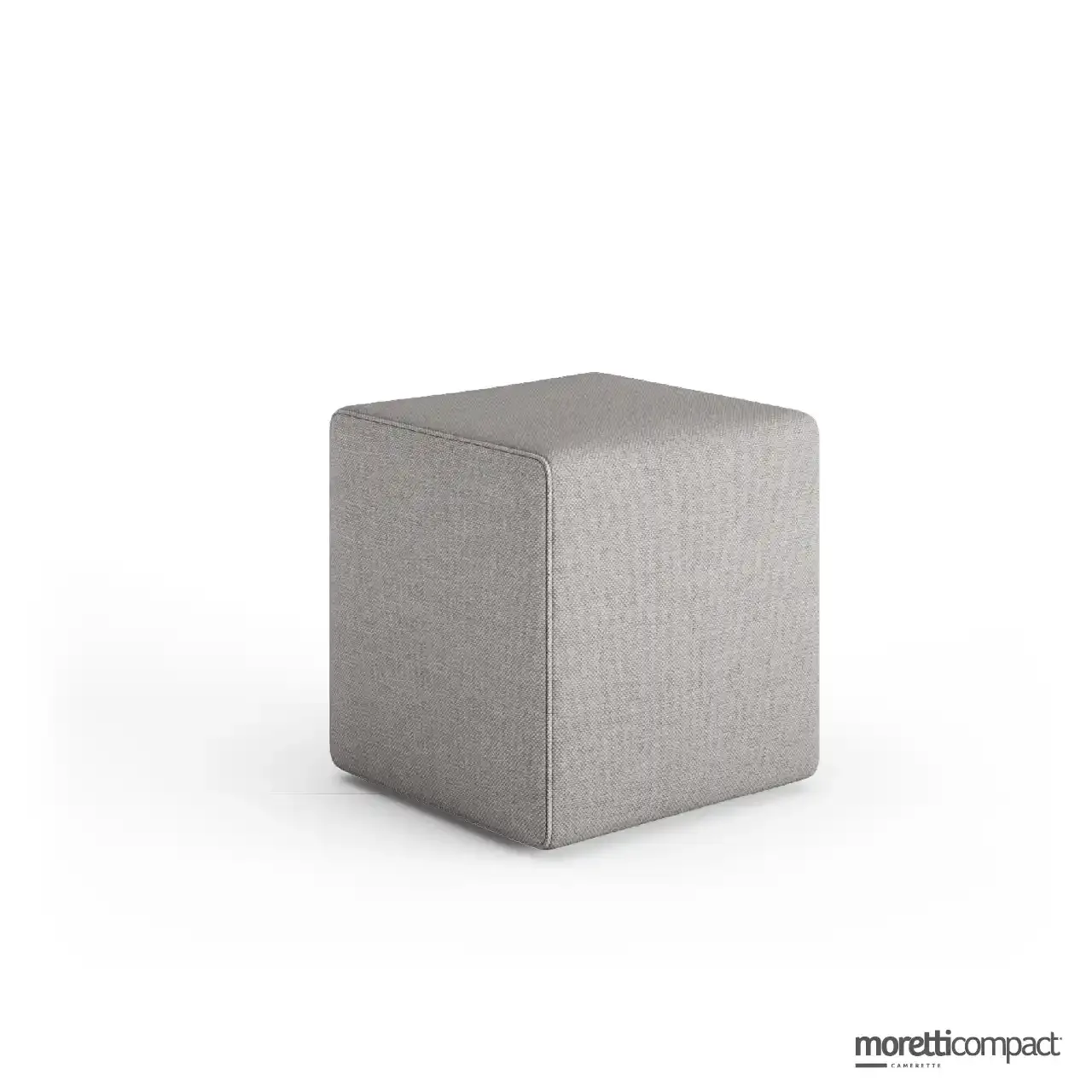 Pouf Kubo Moretti Compact cubico rivestito in tessuto