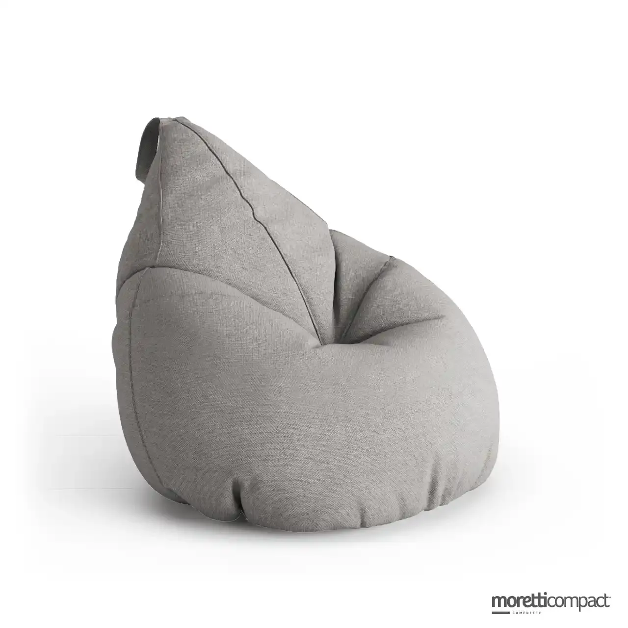 Pouf a sacco Drop Moretti Compact in tessuto