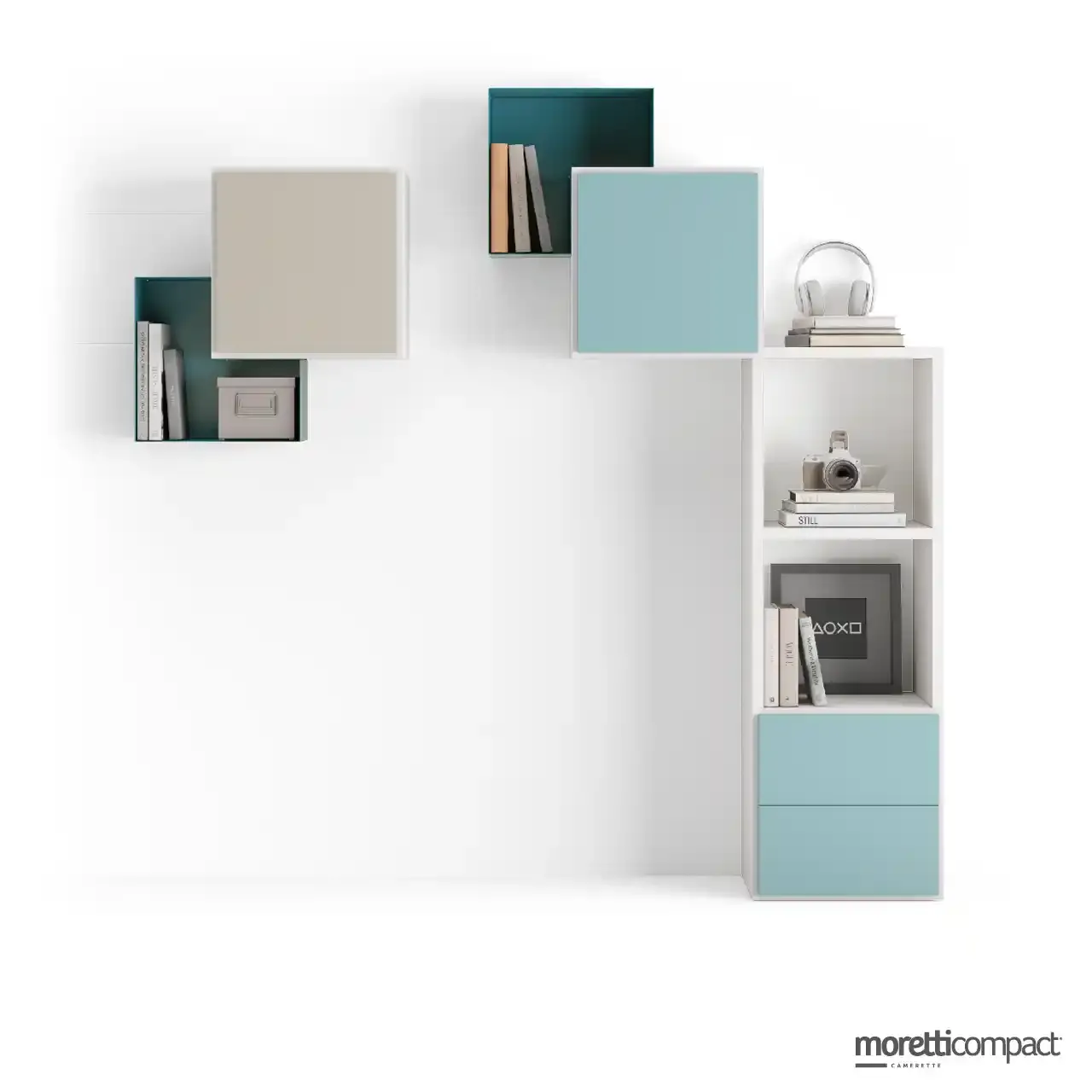 Libreria Outline Moretti Compact con L-Box