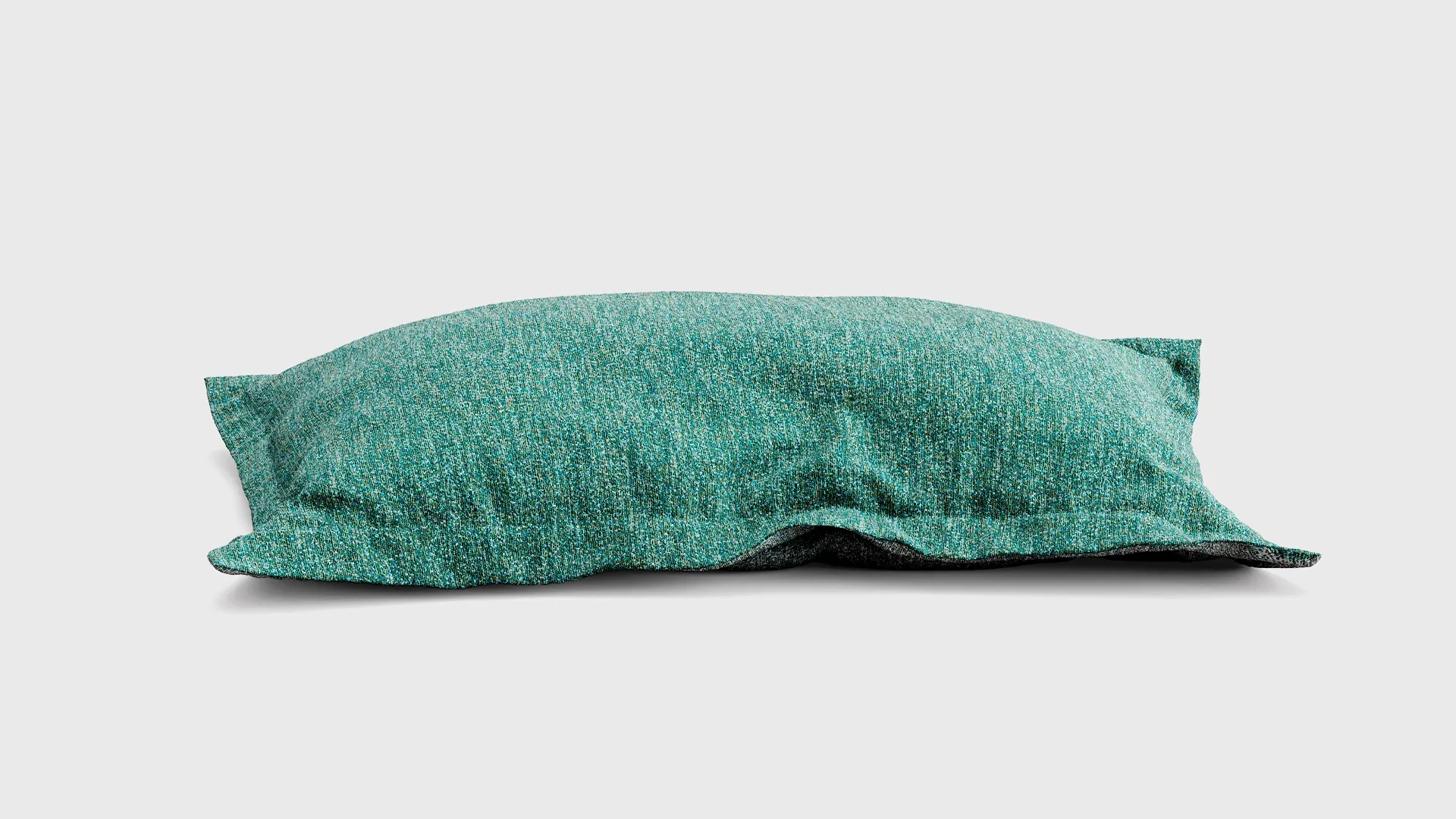Pouf Bloom Nidi verde a grande cuscino scontornato