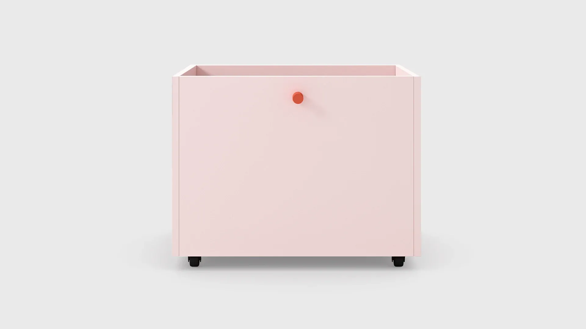 Contenitore su ruote Tynn Nidi rosa scontornato