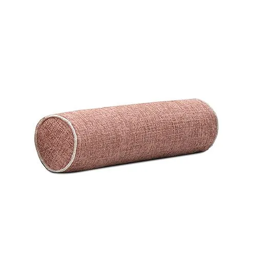 Cuscino Rullo Aerre Divani rosa corallo con bordino