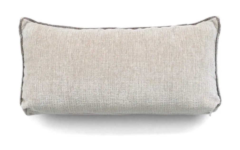 Cuscino lombare E19 Dienne chiaro con profilo marrone