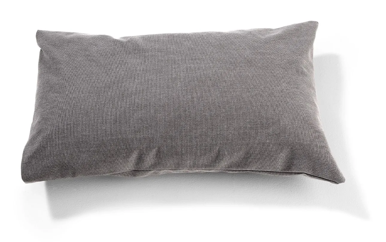 Cuscino rettangolare D10 Dienne in tessuto grigio