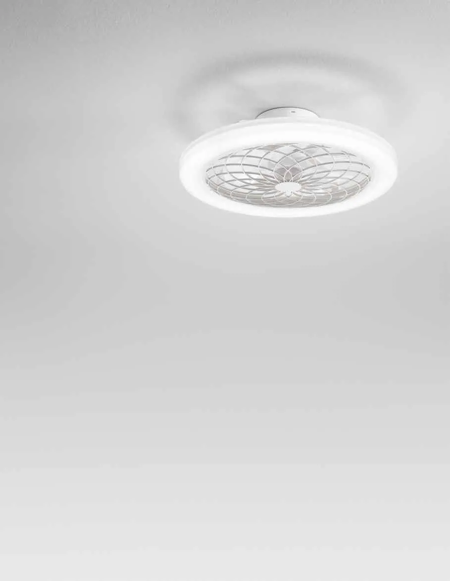 Ventilatore Etesia Fan Europe bianco con griglia a fiore