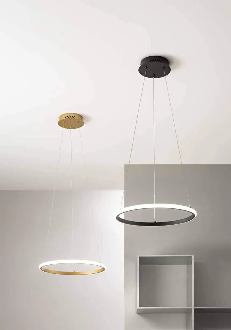 Sospensioni Axis Fan Europe nera e oro a quote diverse