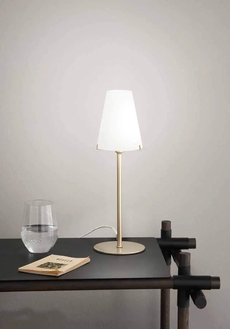 Lume Canto Fan Europe con paralume bianco