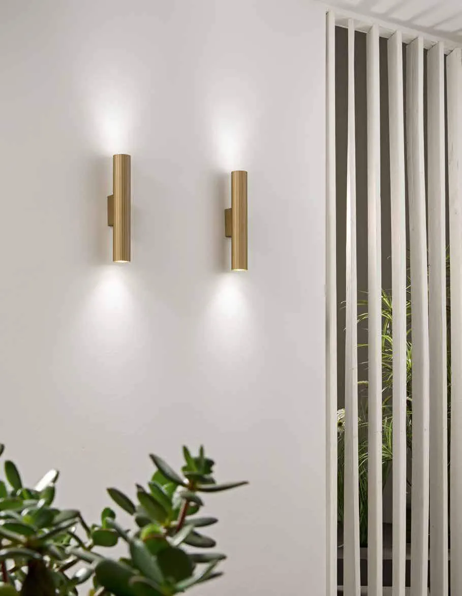 Applique Lord Fan Europe oro con doppio fascio di luce