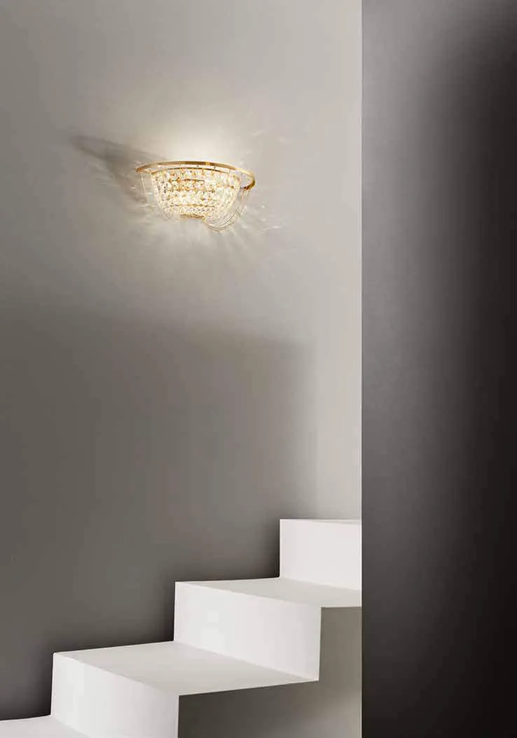 Applique Vienna Fan Europe oro vicino a una scala
