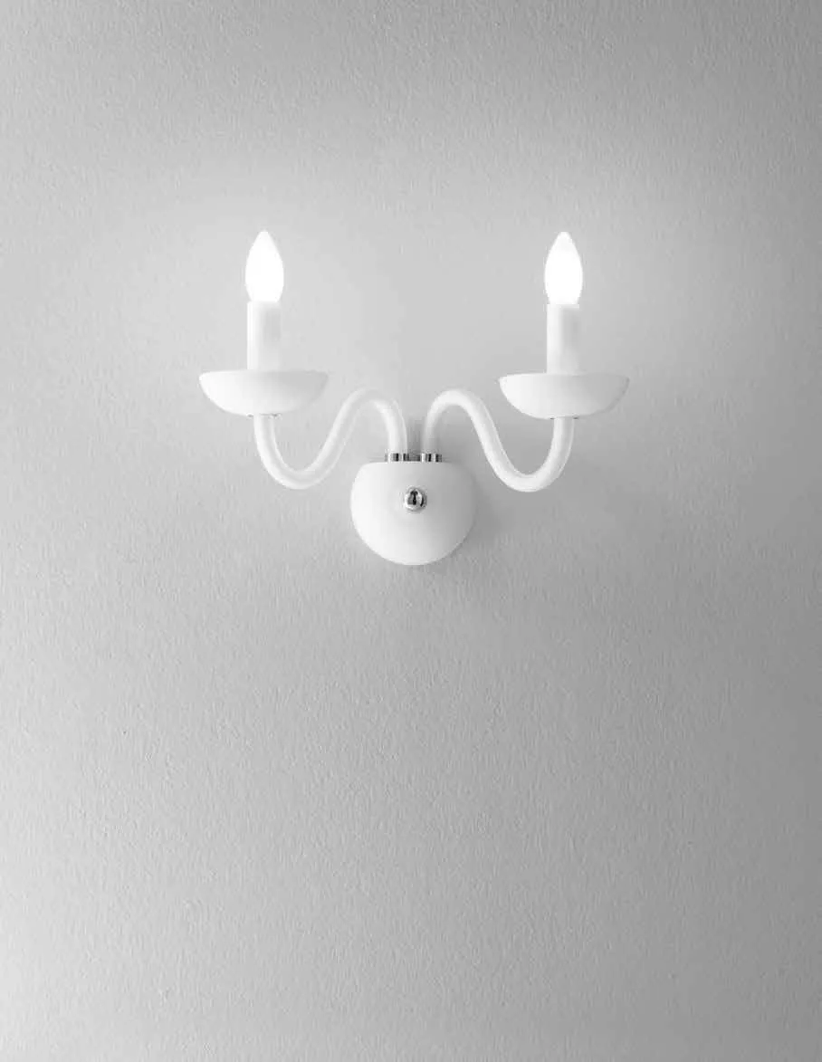 Applique Alfiere Fan Europe bianca a due luci