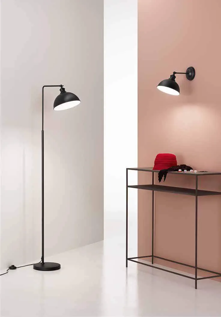 Piantana e applique Charleston Fan Europe nere