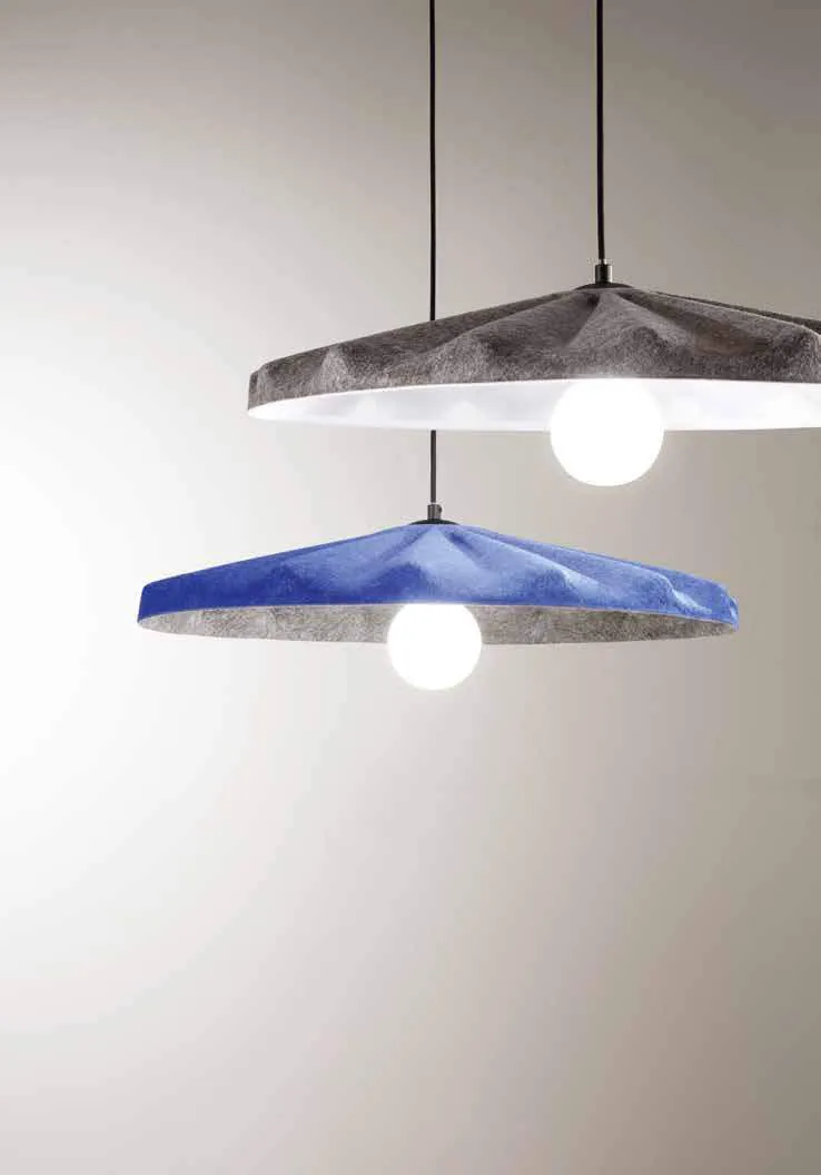 Sospensioni Wimbledon Fan Europe in feltro blu e grigio