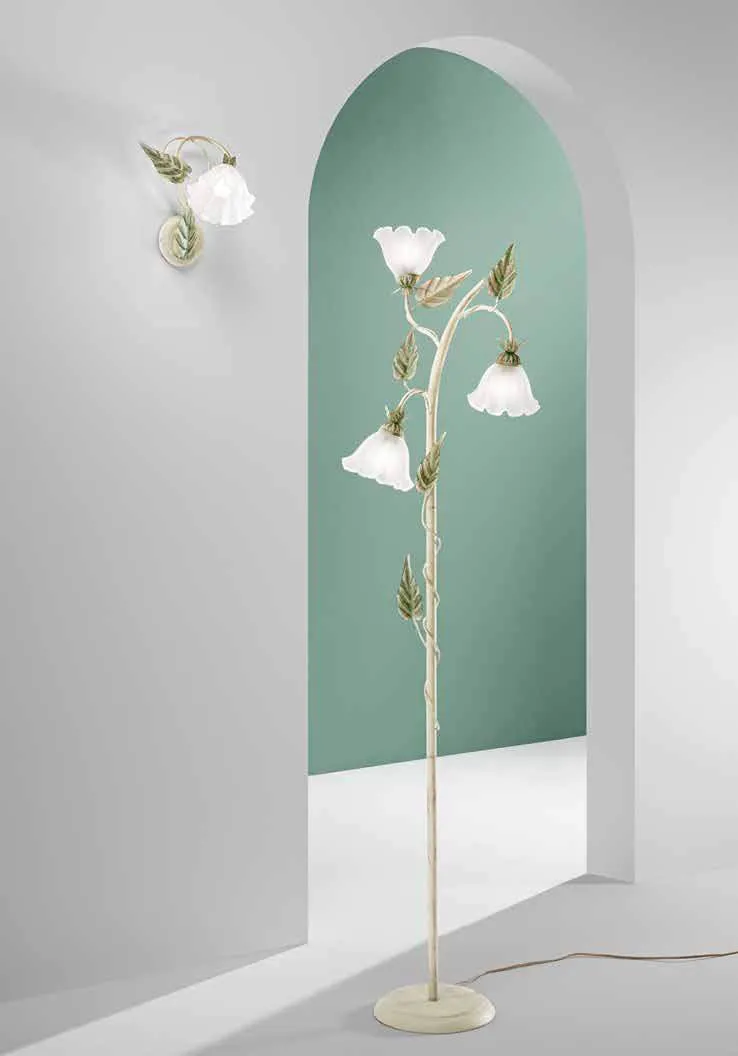 Piantana e applique Isotta Fan Europe a fiori