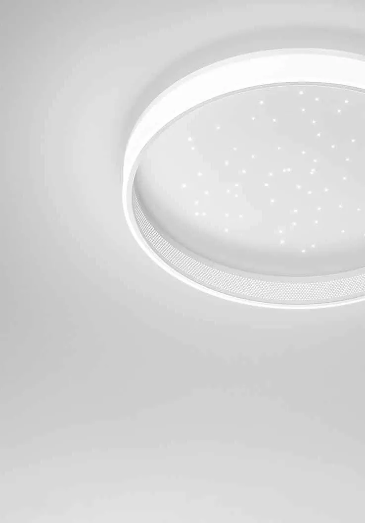 Plafoniera Wish Fan Europe con centro a cielo stellato