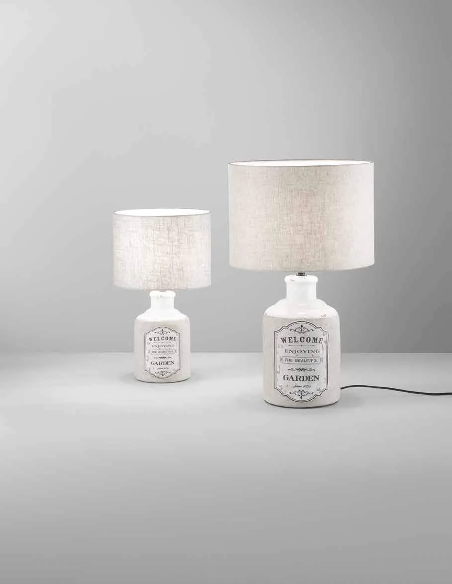Lampade da tavolo Factory Fan Europe XL e M con base decorata