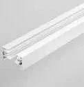 Binario monofase Fan Europe in alluminio bianco con tappi