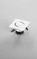 Faretto da incasso Polaris Fan Europe quadrato bianco