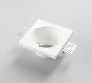 Incasso quadrato in gesso Entity Fan Europe senza ghiera