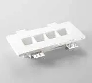 Incasso in gesso Hive Fan Europe con quattro aperture quadrate