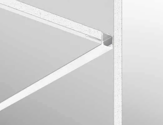 Profilo Edge Fan Europe a incasso fra parete e soffitto