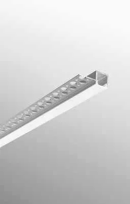 Profilo in alluminio Edge Fan Europe con diffusore, vista di testa