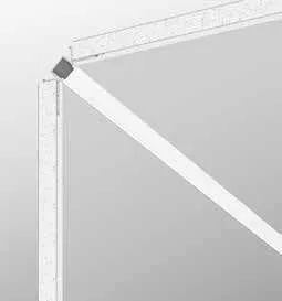 Profilo Angle Fan Europe posato nell'angolo fra due lastre