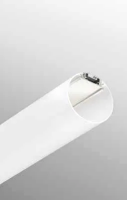 Profilo Tube Fan Europe con diffusore bianco, vista di testa