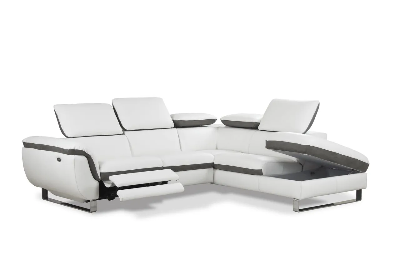 Divano Atlantic Max Sofà con relax aperto e contenitore della penisola sollevato