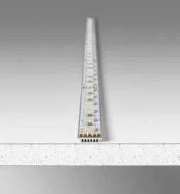 Profilo piatto Piano Fan Europe con strip LED applicata