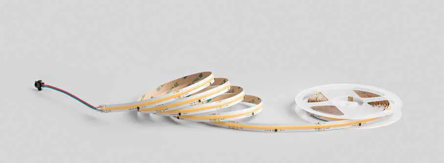 Strip LED 24V COB Digital Fan Europe con connettore e bobina