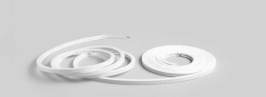 Rotolo di neon LED Flex24V 10x10 Fan Europe in silicone bianco