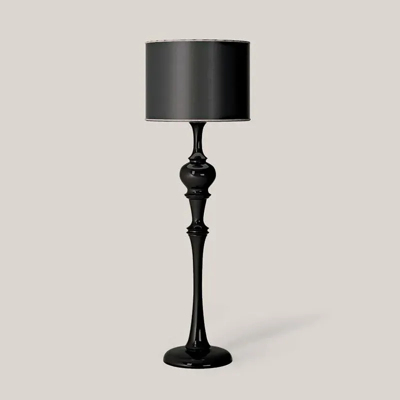Lampada a stelo Opera Francesco Pasi con stelo nero tornito