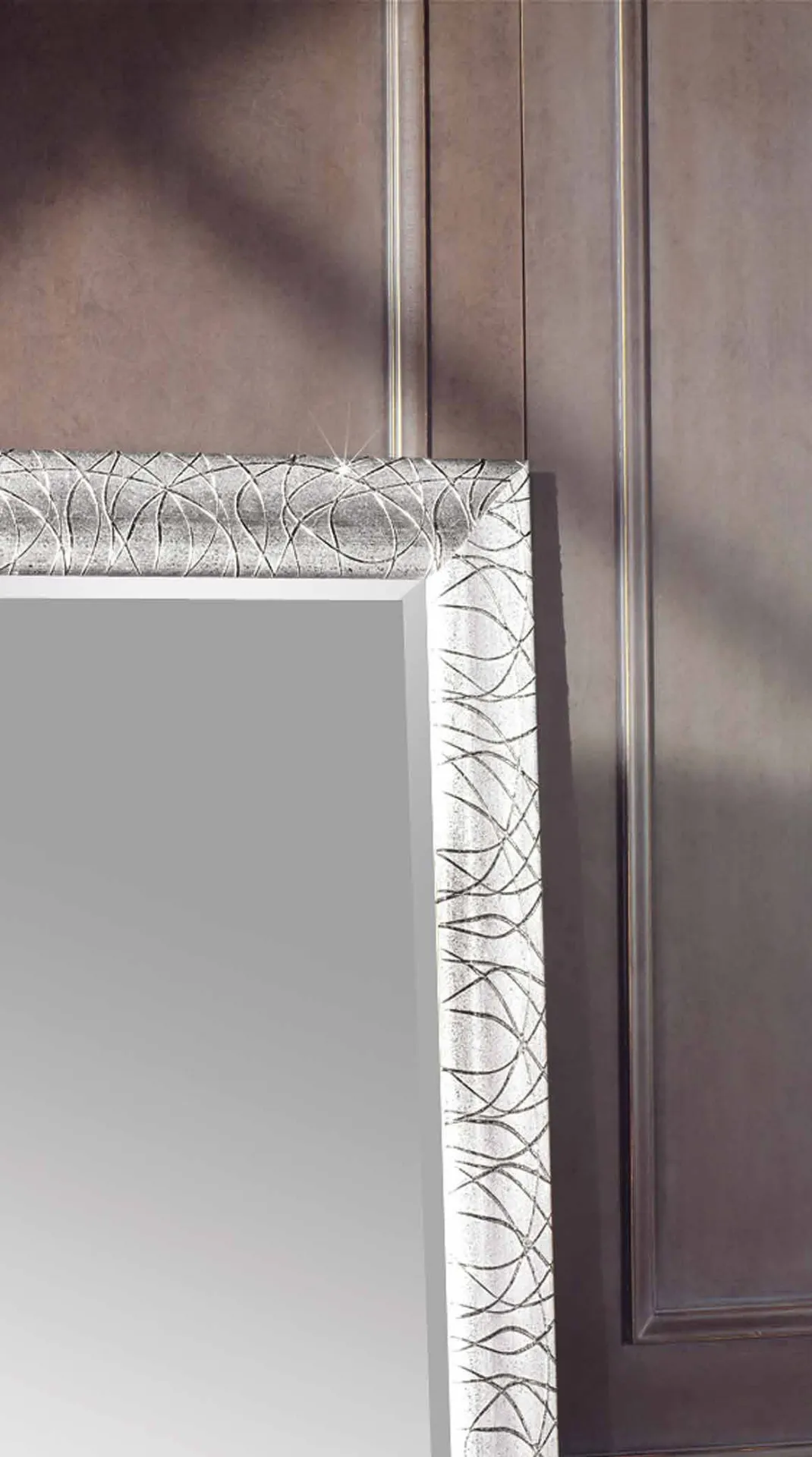 Specchiera SP 7690 Imba particolare della cornice argentata