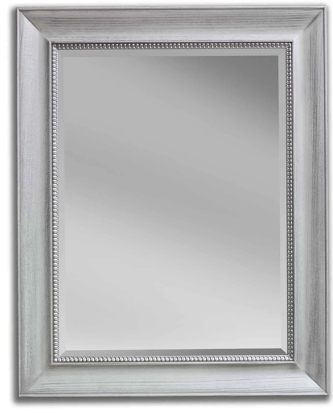Specchiera SP 7860 Imba argentata con filo a perline