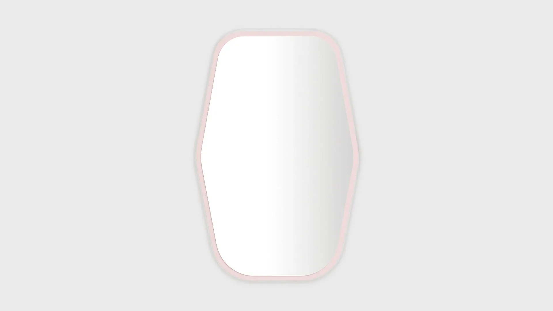 Specchio Cornery Nidi verticale rosa scontornato