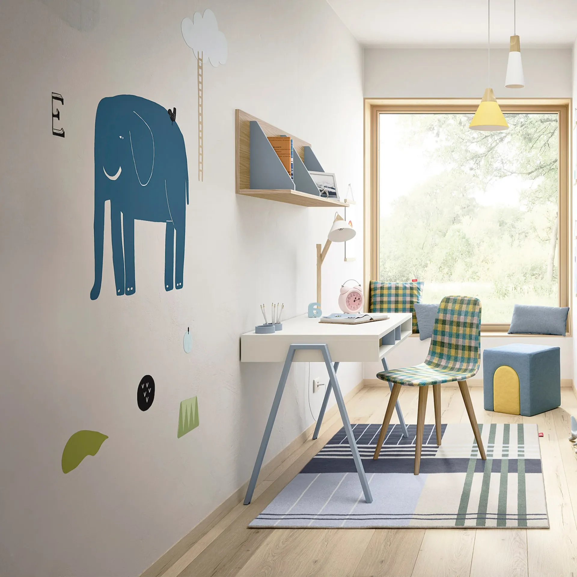 Sticker Elephant Nidi sopra la scrivania