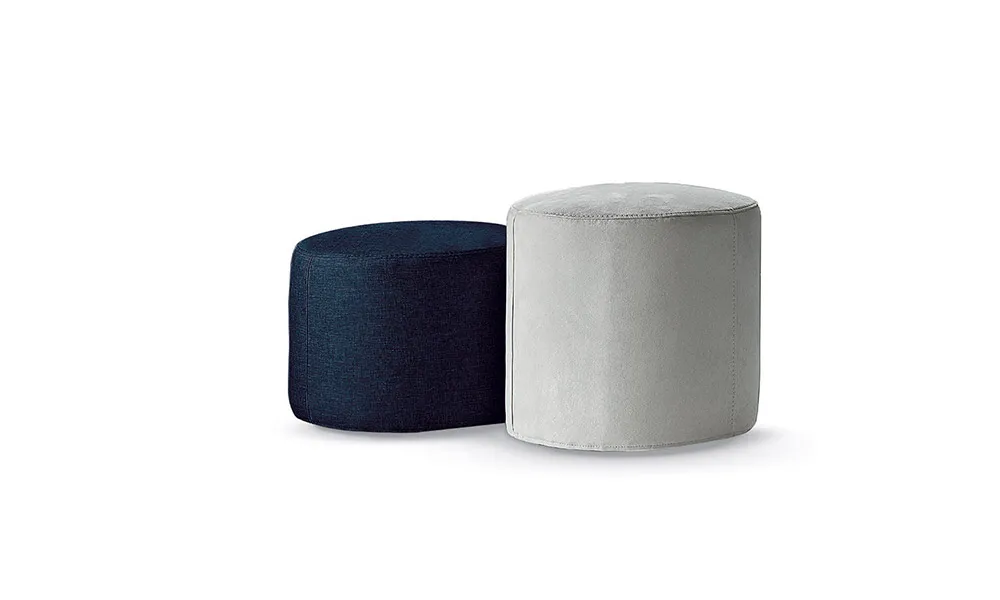 Coppia di pouf Capraia Rosini in due colori