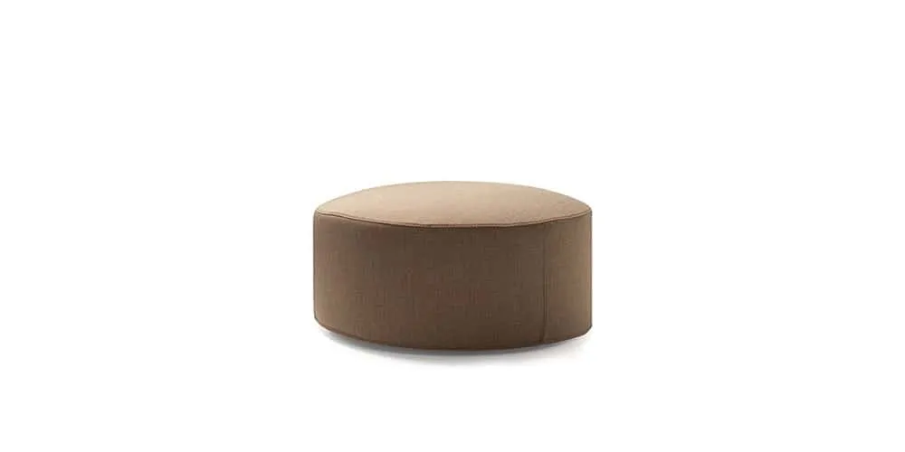 Pouf rotondo Salina Rosini color sabbia