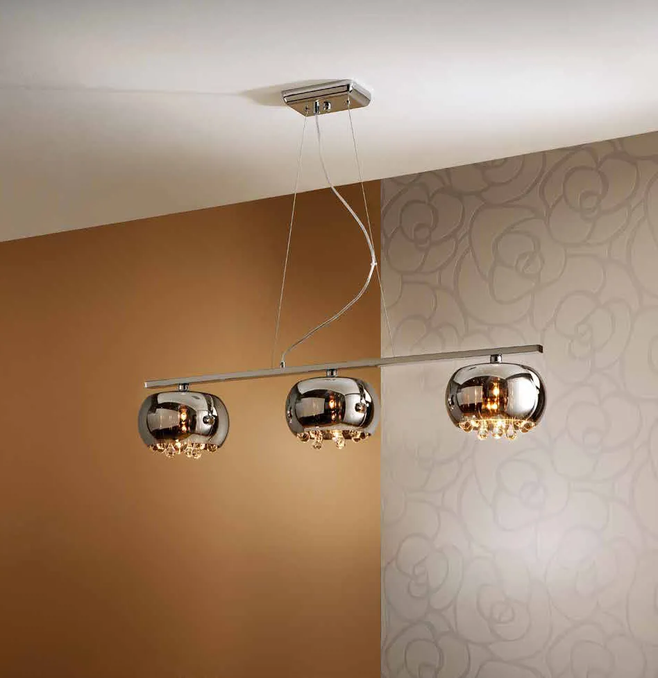 Sospensione lineare Argos Schuller a 3 luci