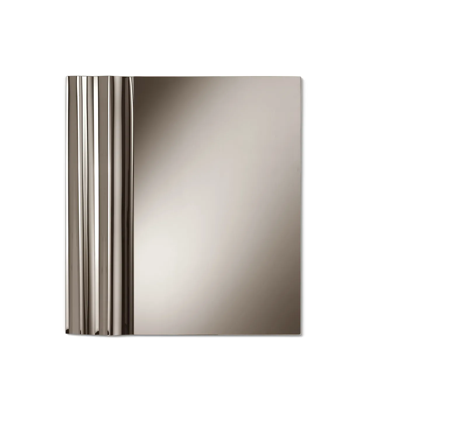 Specchio Focus Stones in finitura bronzo su fondo bianco