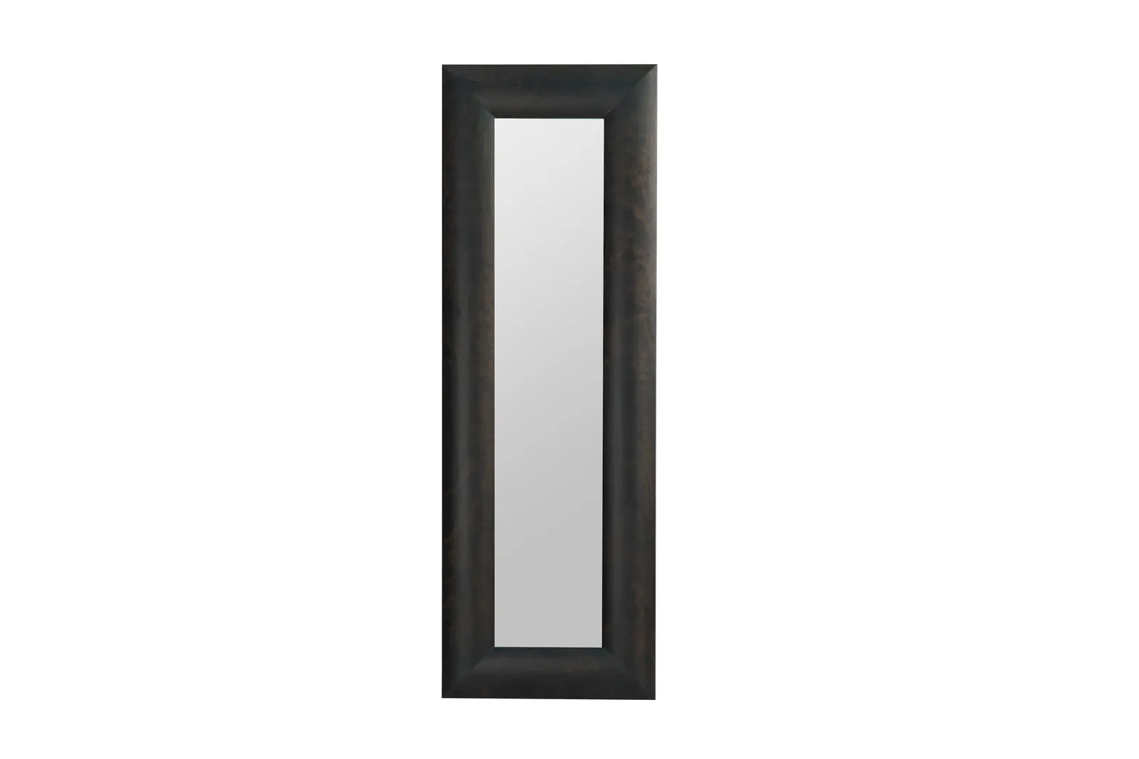 Specchiera rettangolare alta EC/012 Stones con cornice nera su fondo bianco