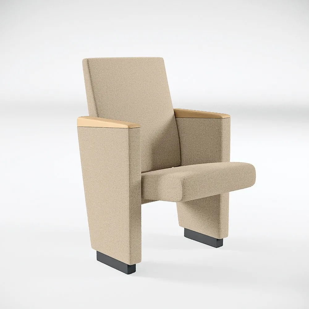 Poltrona Aura Premium 400 Compir beige con schienale squadrato