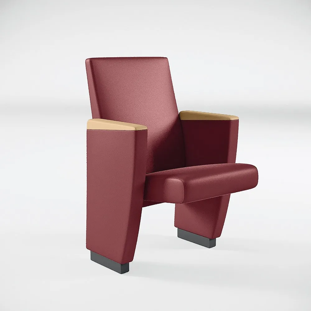 Poltrona Aura Premium 300 Compir bordeaux con schienale squadrato