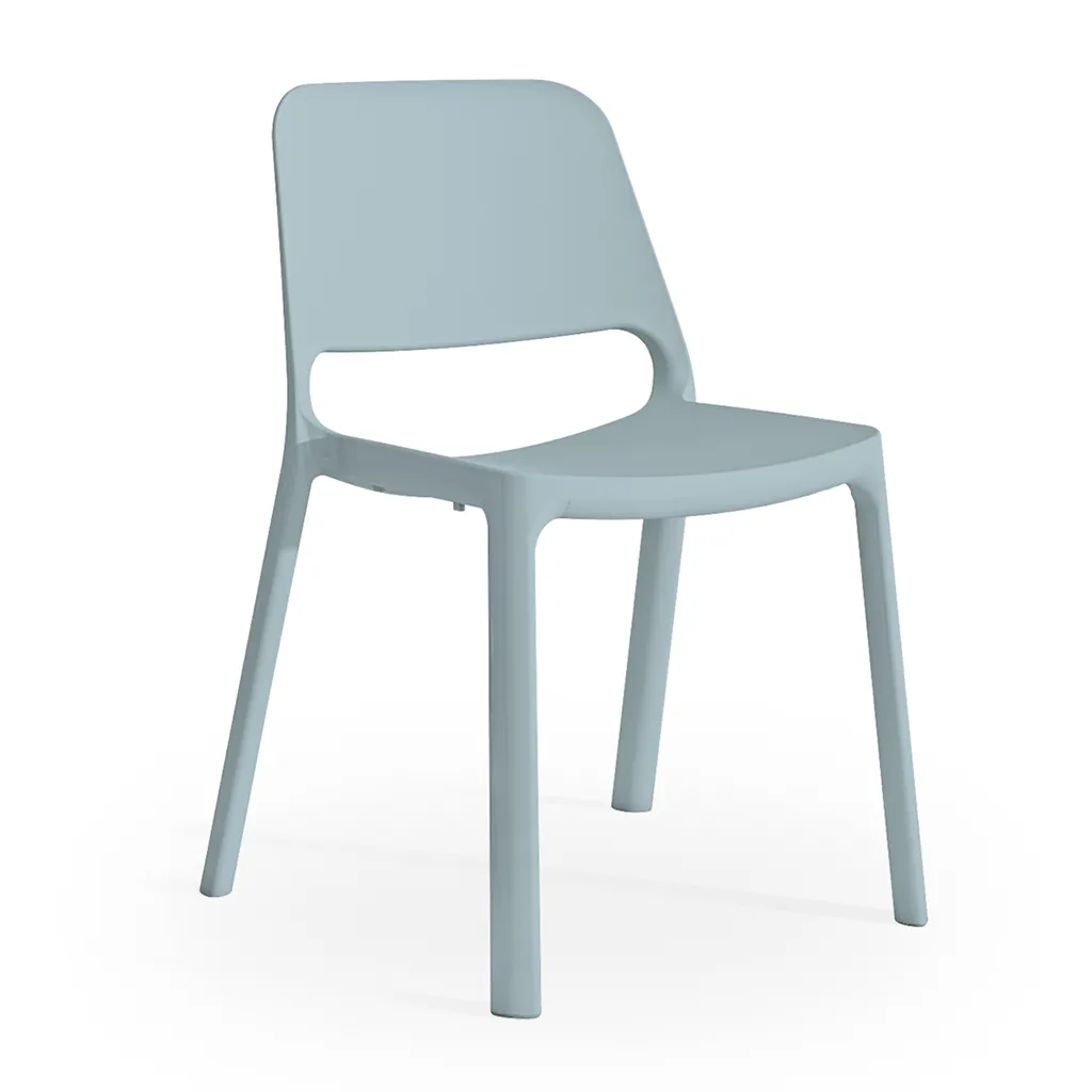 Sedia in polipropilene Nuke Unisit azzurra