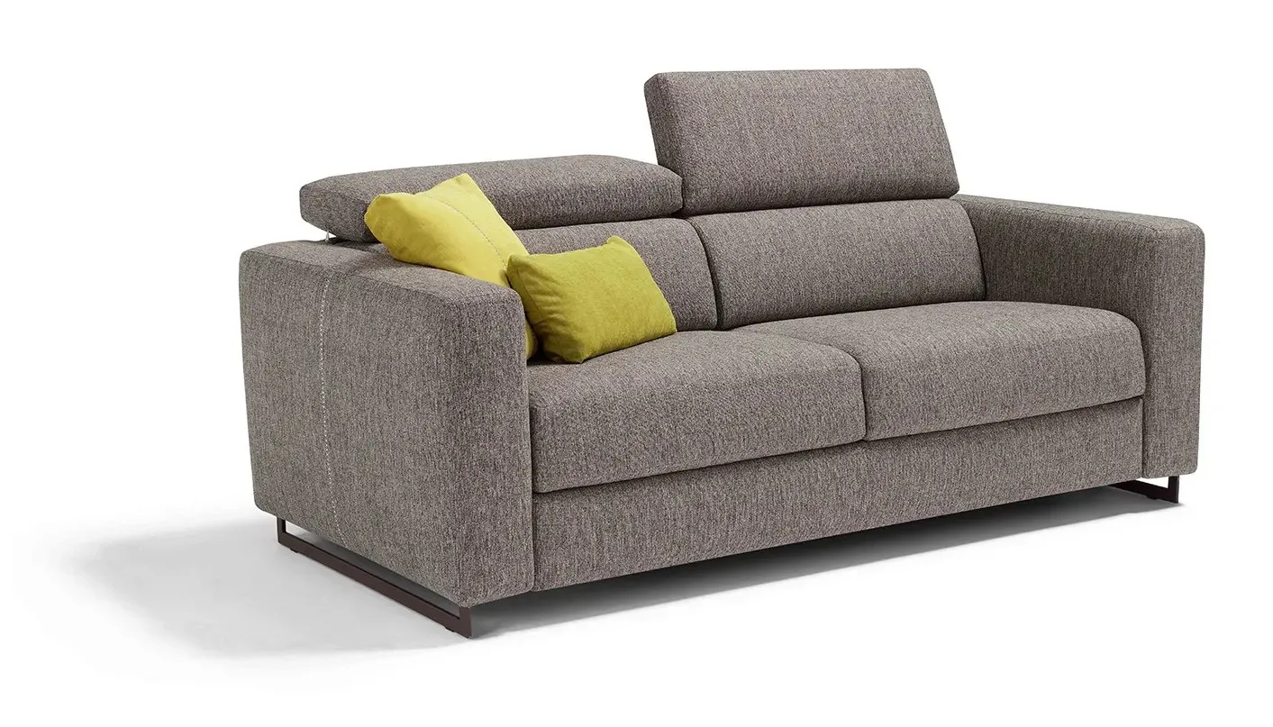 Divano letto Modular Pro Dienne di tre quarti con i poggiatesta a due altezze