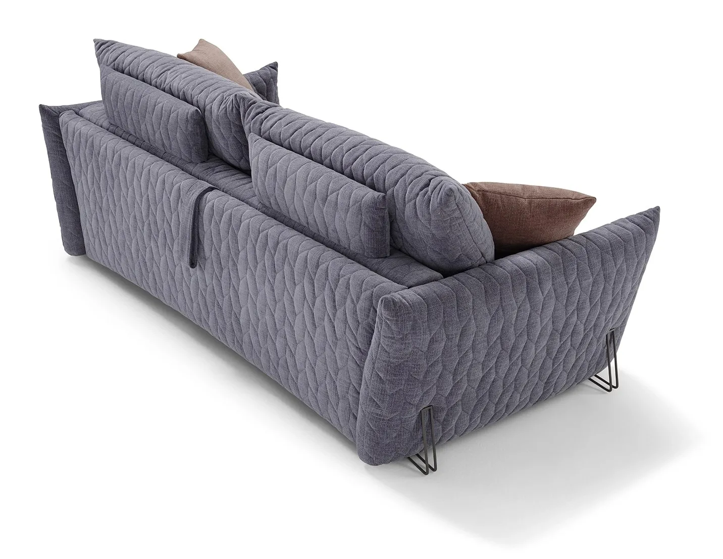 Retro del divano letto Smooth Dienne con i cuscini di schienale trapuntati